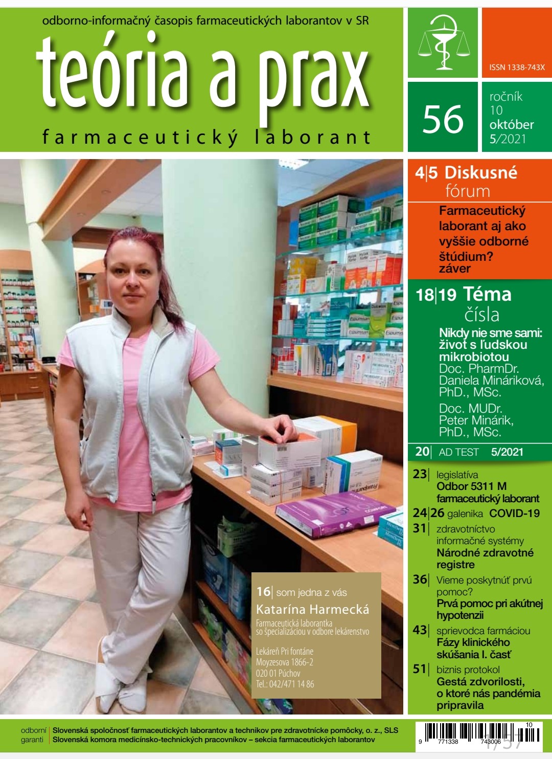 Teória a prax - Farmaceutický laborant 56/2021 Teória a prax - Farmaceutický laborant 56/2021