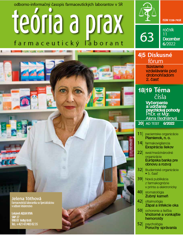 Teória a prax - farmaceutický laborant